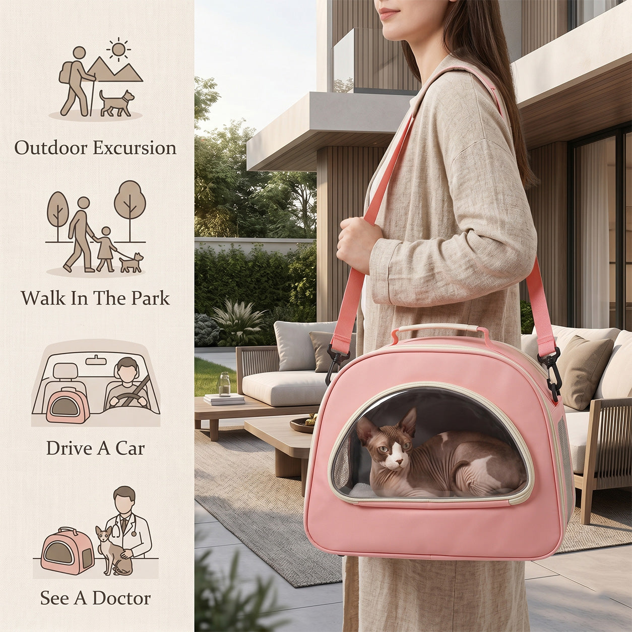 Airline Travel Pet Carrier Handbag