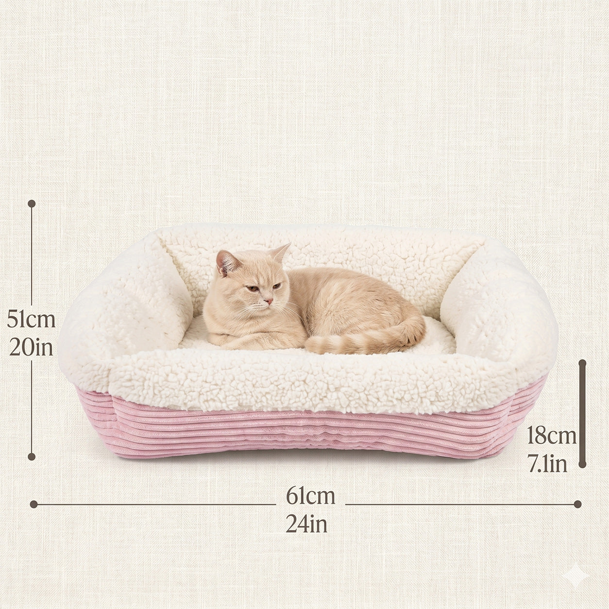 Blush Sofa Pet Bed