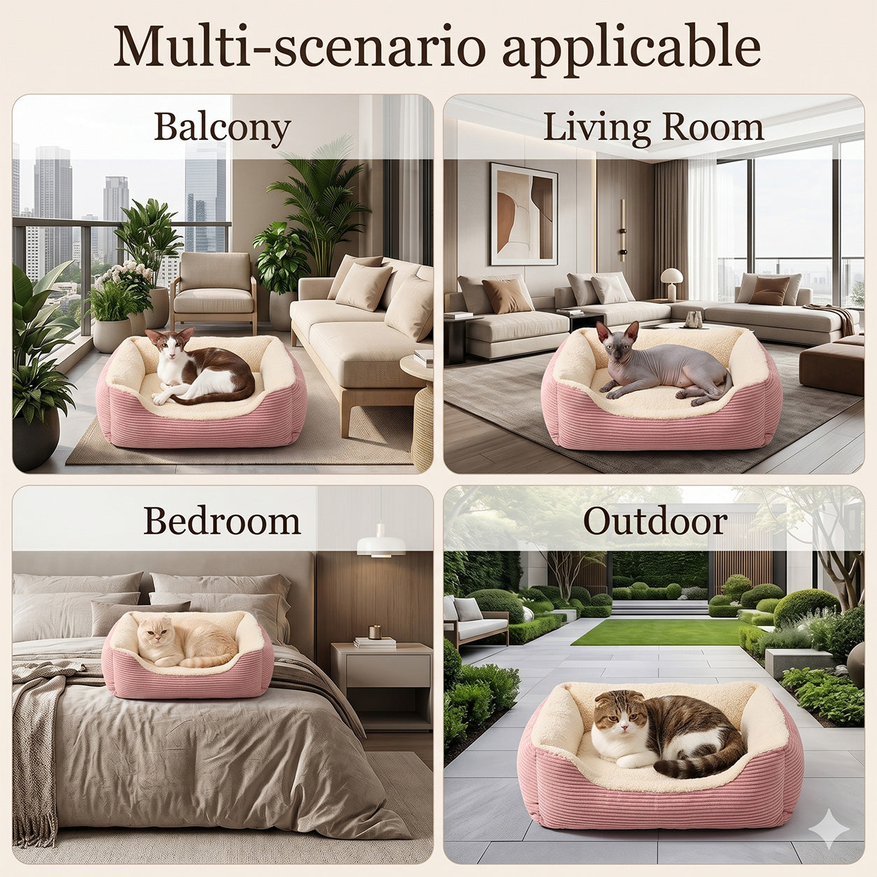Blush Sofa Pet Bed