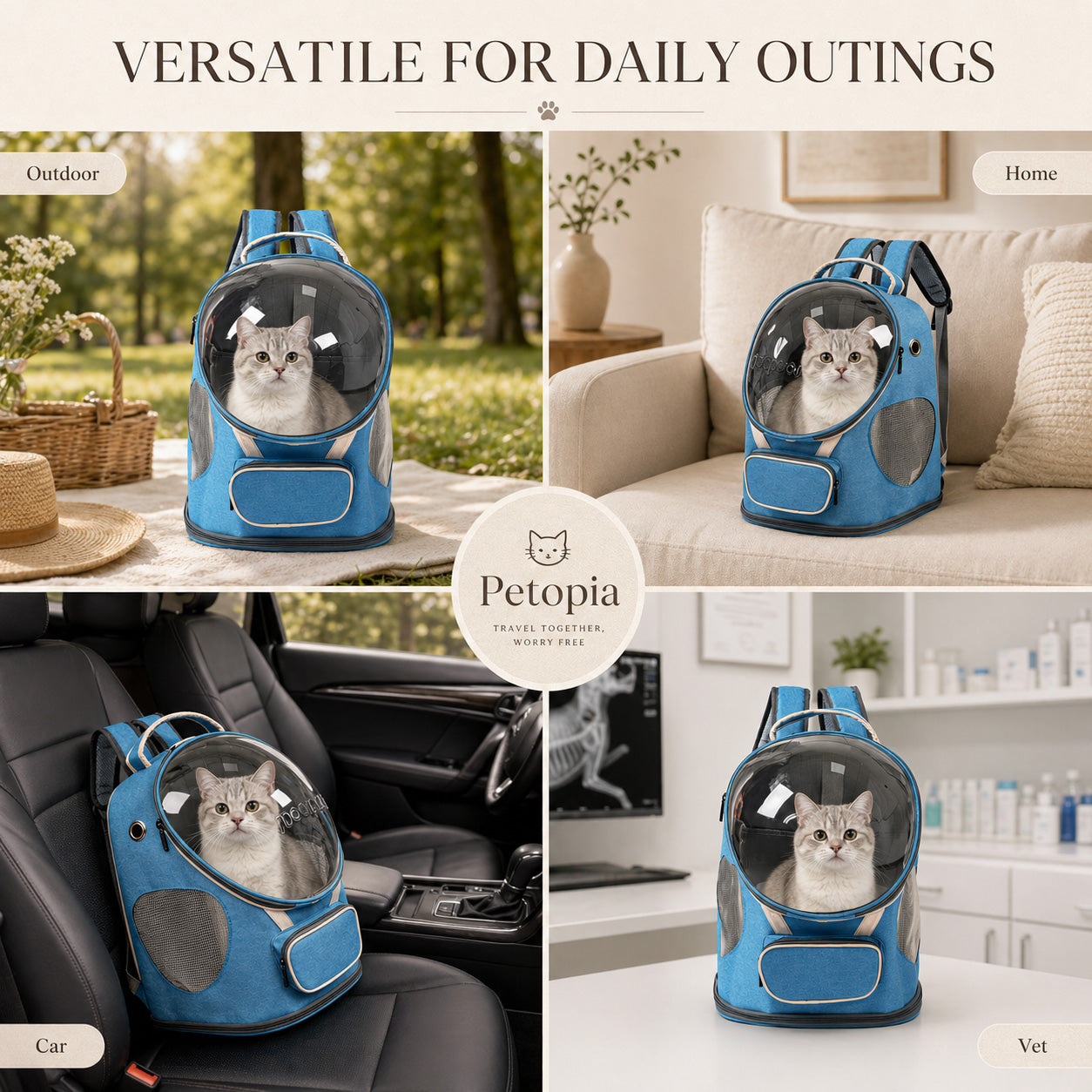 Capsule View Pet Carrier Backpack