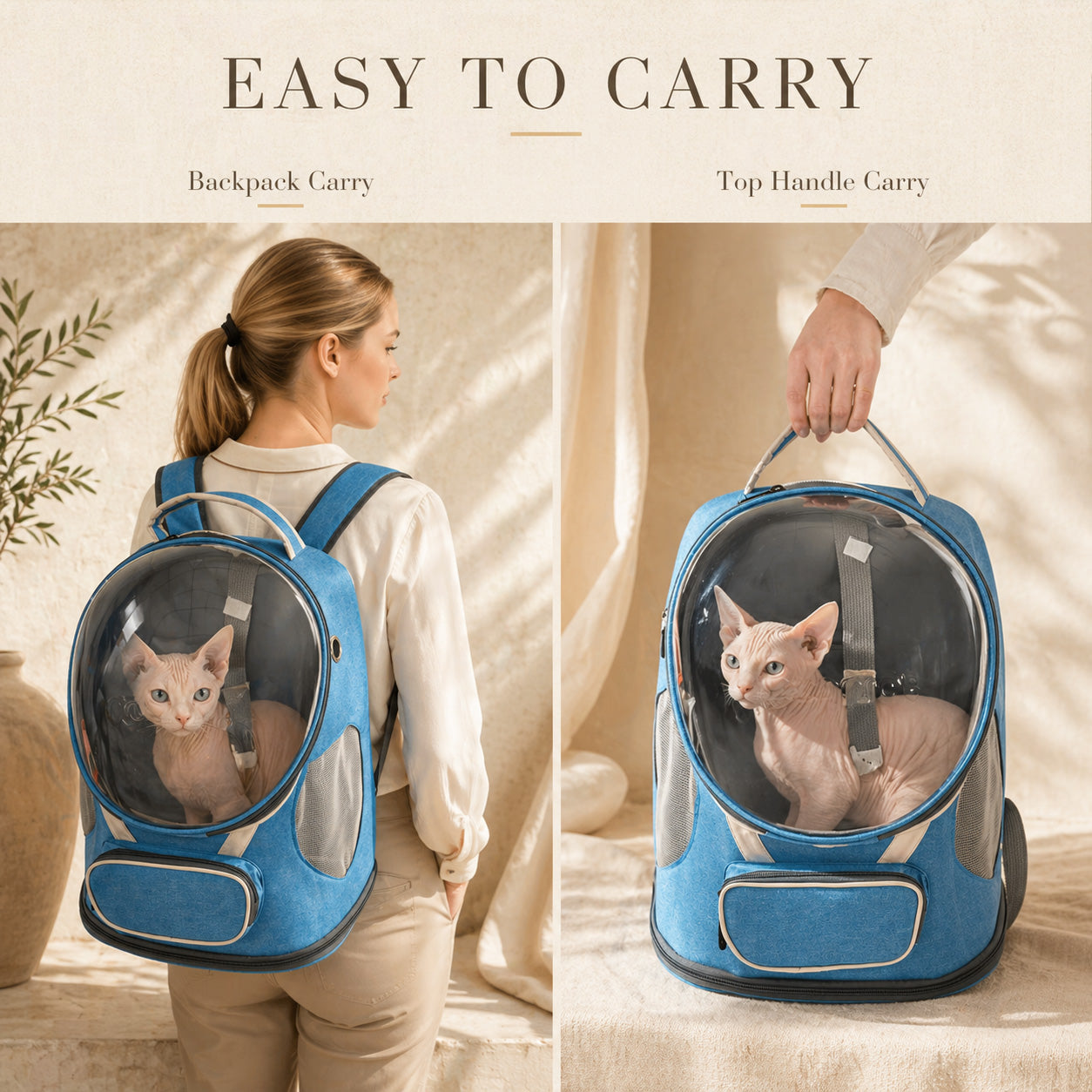 Capsule View Pet Carrier Backpack