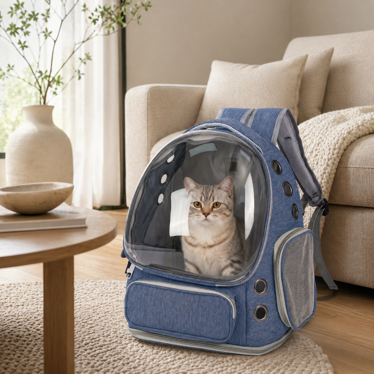 Breathable Travel Pet Carrier Backpack