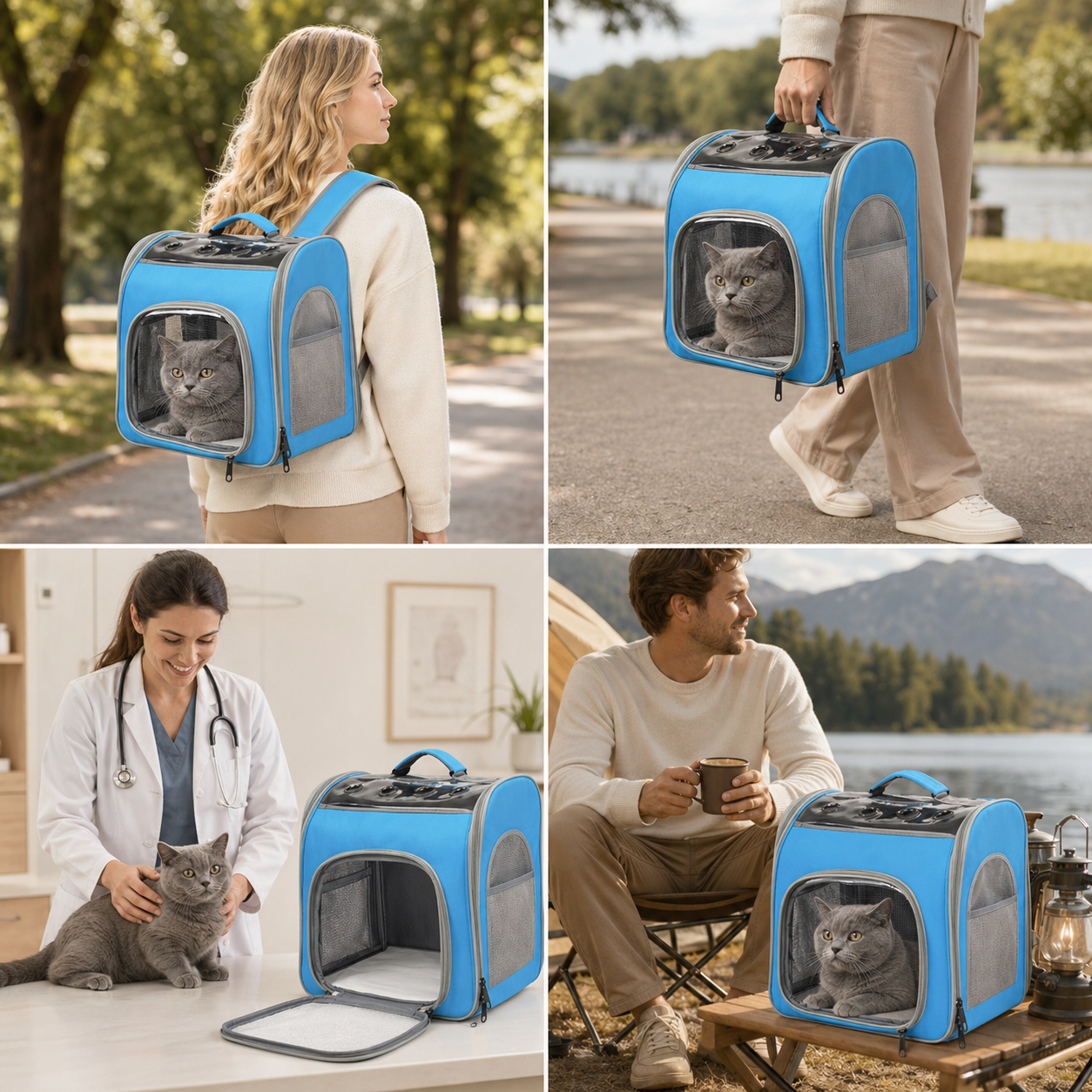 Breathable Square Pet Carrier Backpack