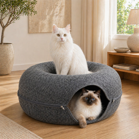 Layered Felt Cat Cave, Large