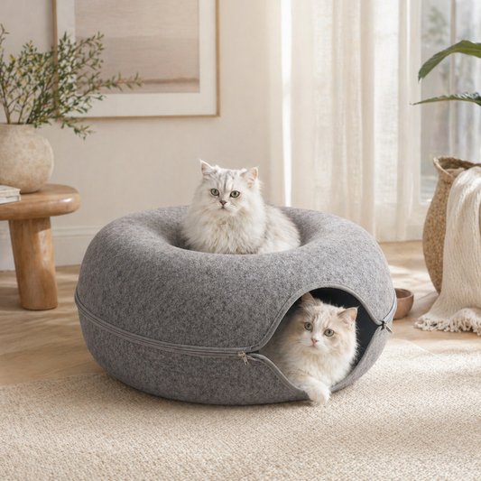 Layered Sofa Cat Cave Set, Large