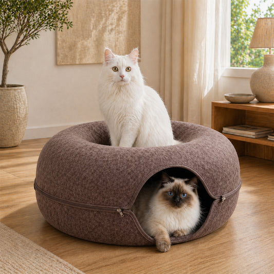 Layered Felt Cat Cave
