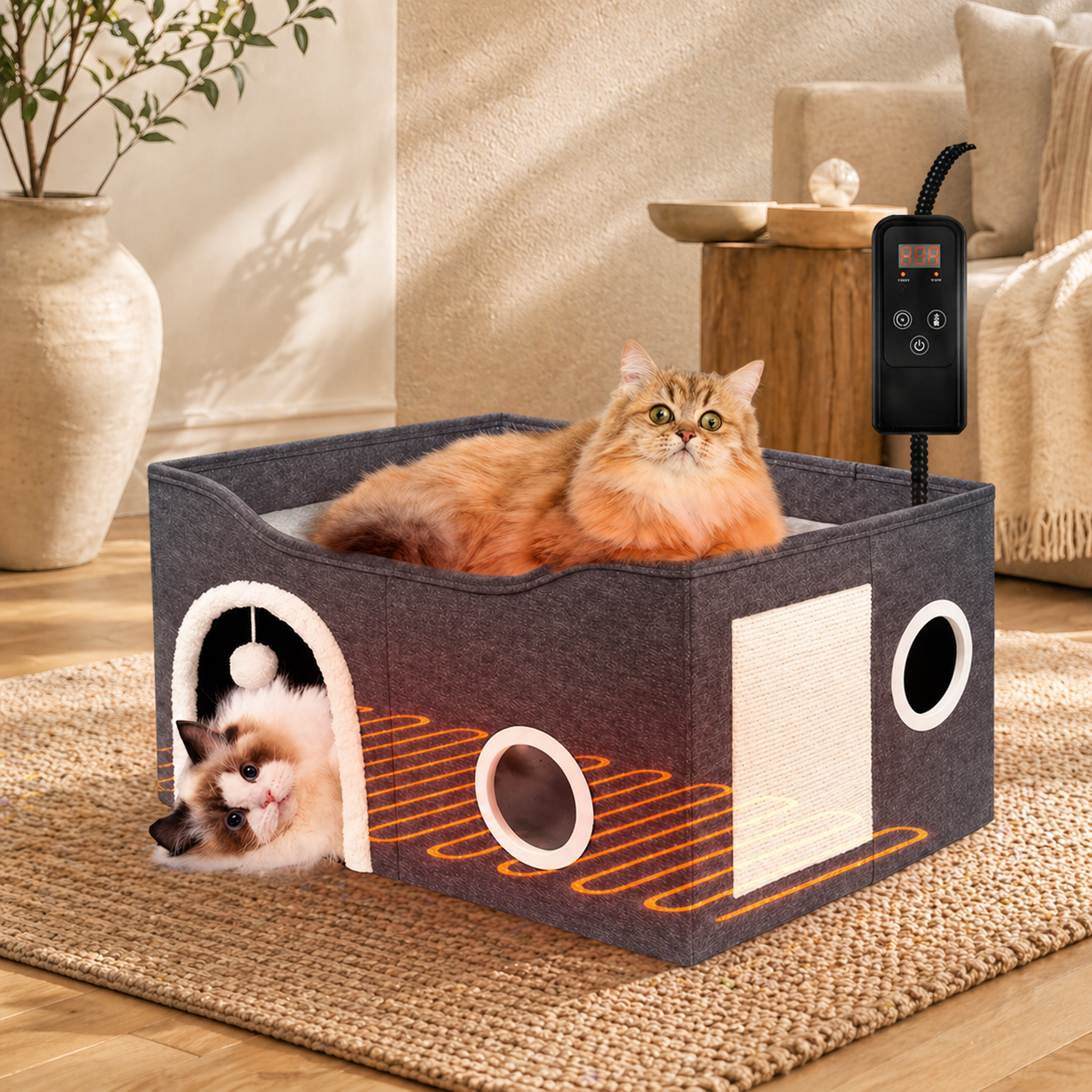 Heated Indoor Cat House