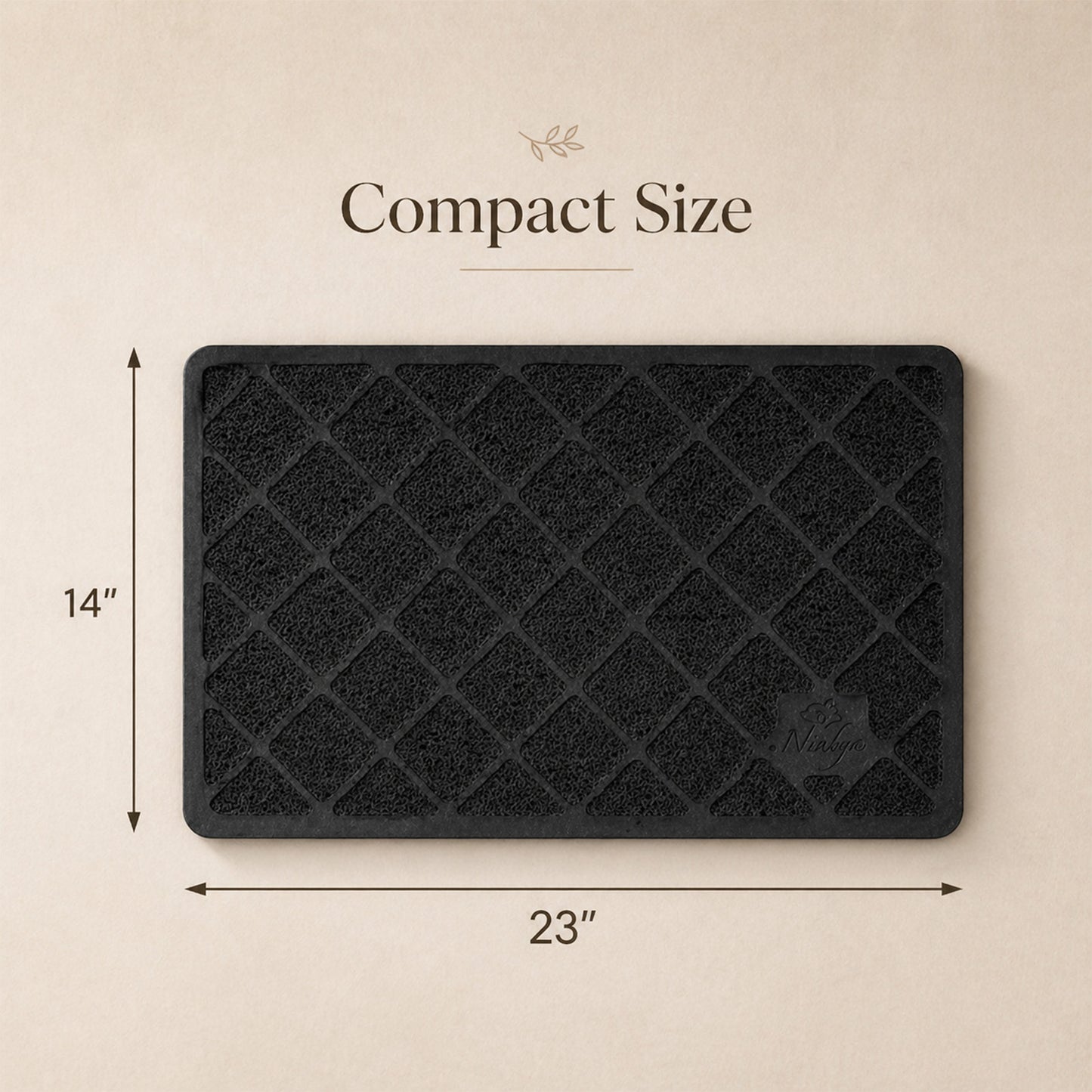Quiet Catch Litter Mat, Small